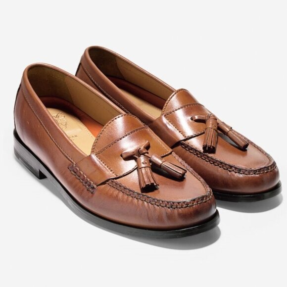 Cole Haan C12770 Pinch Grand Papaya Brown Tasseled Slip-On Loafer Shoe Mens 9.5M main image 7